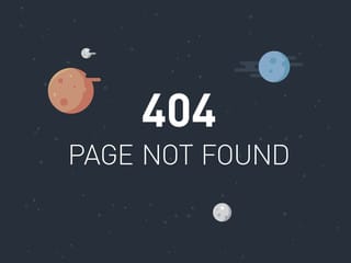 A sample 404 error page