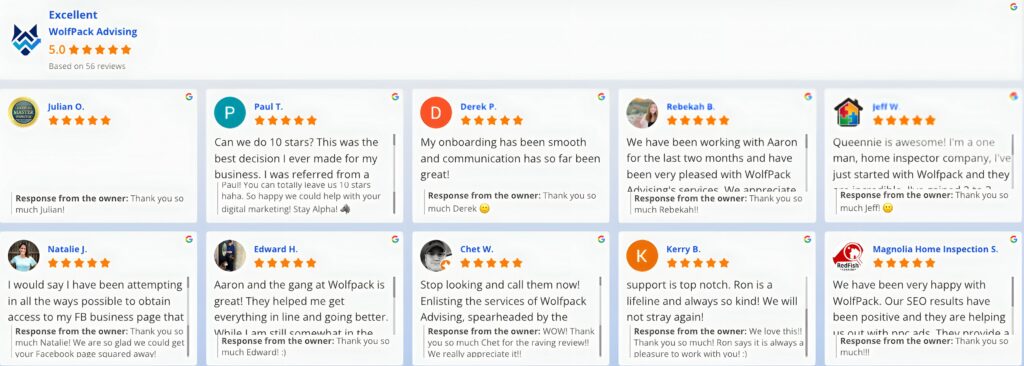 WolfPack Advising Customer Reviews