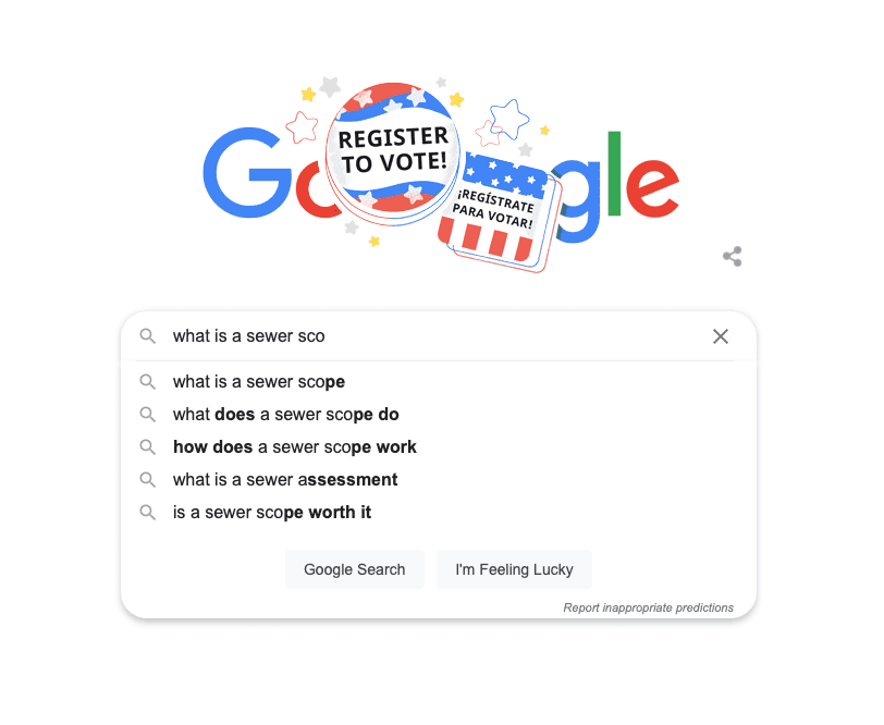 Google autocomplete suggestions