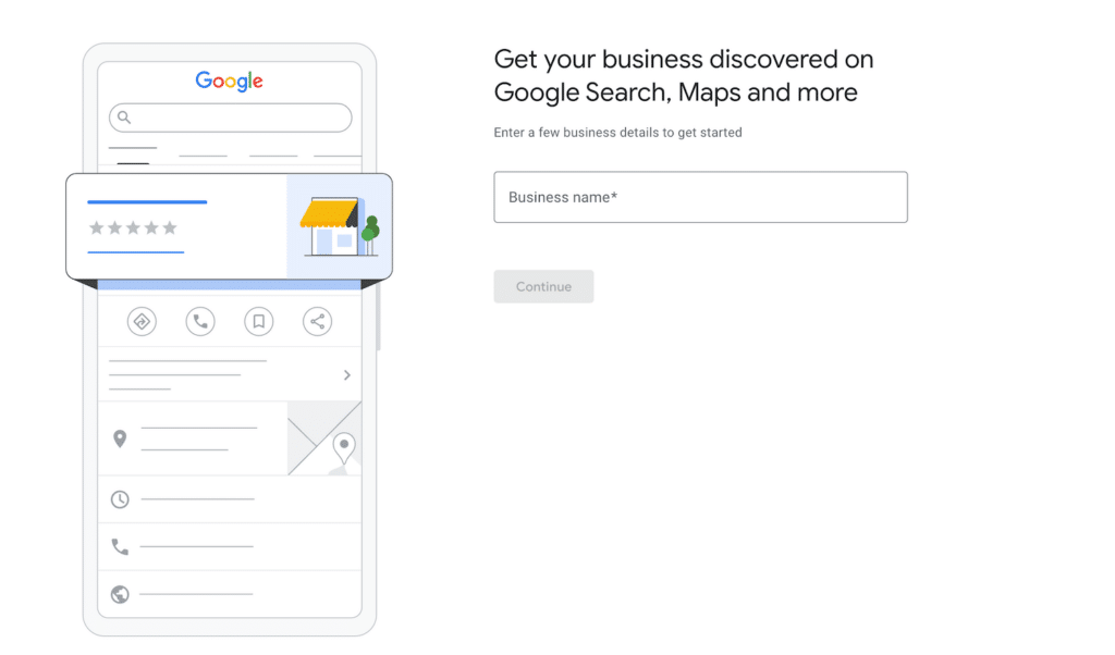 The first page of google business profile, which can be valuable when you promote locally