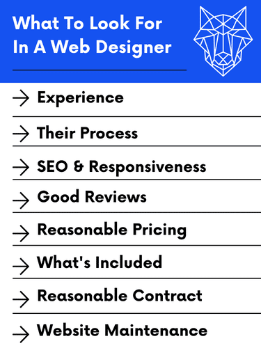 What To Look For In A Web Designer Outline