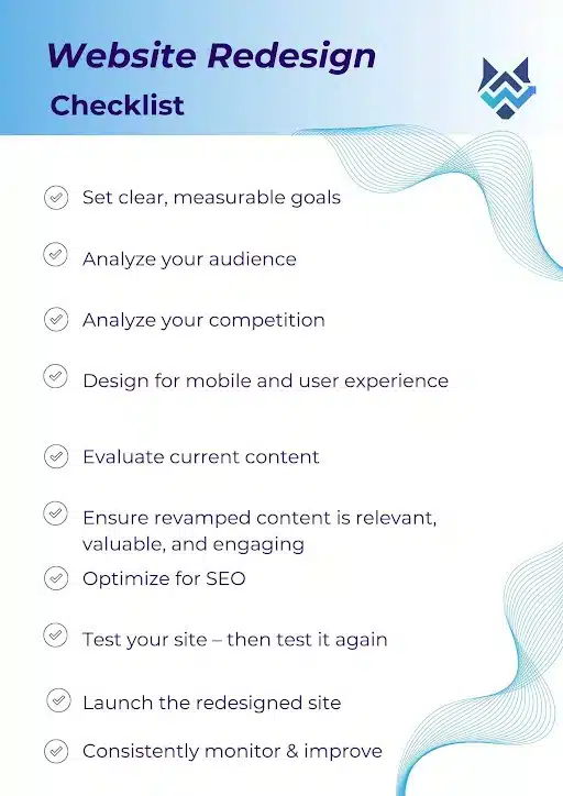 Website redesign checklist